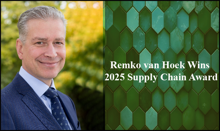Remko van Hoek Wins 2025 Supply Chain Award